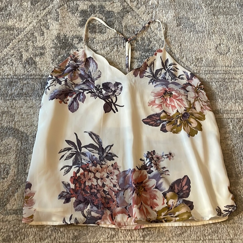 Womens floral tank top